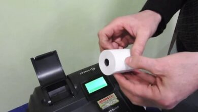 Photo of Rechner mit Ticketdrucker: Verwenden und wie man die Rolle legt